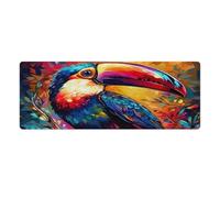 Grand Tapis de Souris Gmaing Art Toucans Tapis de Souris Long 30x80cm Tapis de Table adapté à Divers scénarios tels Que Le Travail Les Jeux et Les études