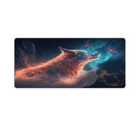 Grand Tapis de Souris Gmaing Motif Loup Animal 40x90cm idéal pour Le Travail Les Loisirs et Les études