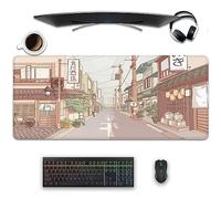 Grand tapis de souris japonais Anime Tokyo Street, dessin animé, joli tapis de souris pour bureau, clavier et tapis de souris, tapis de souris de jeu pour bureau, maison et travail (70 x 29 cm)