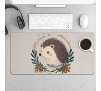 Grand tapis de souris, joli petit hérisson, tapis de bureau imperméable pour clavier et souris, base en caoutchouc antidérapant, tapis de souris de jeu, pour bureau et maison, 30 x 60 cm