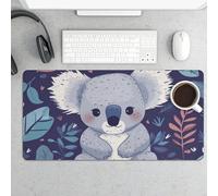 Grand tapis de souris, joli sous-main de bureau koala imperméable pour clavier et souris, base en caoutchouc antidérapant, tapis de souris de jeu, pour bureau et maison, 30 x 60 cm