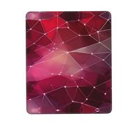 Grand tapis de souris lavable pour ordinateur portable ou ordinateur de bureau Motif constellation de galaxie rouge