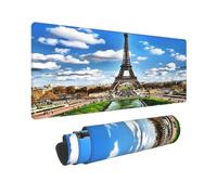 Grand Tapis de Souris l'incroyable Tour Eiffel, Base Antidérapant Tapis de Souris XXL Mouse Pad pour Ordinateur Bureau Travail