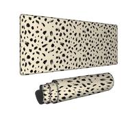 Grand tapis de souris moderne abstrait traits de pinceau N/A en caoutchouc noir, lavable, accessoire de bureau pour ordinateur de jeu, ordinateur portable, 30,5 x 81,3 cm