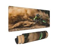 Grand Tapis de Souris Motocross Dirt Bike, Base Antidérapant Tapis de Souris XXL Mouse Pad pour Ordinateur Bureau Travail
