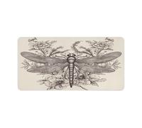 Grand tapis de souris tendance en caoutchouc antidérapant et imperméable pour clavier d'ordinateur, ordinateur portable, accessoires de bureau à domicile, 60 x 30 cm