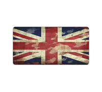 Grand tapis de souris vintage Union Jack drapeau britannique imperméable tapis de clavier en caoutchouc tapis de souris de jeu d'ordinateur tapis de souris multifonction antidérapant pour travail, jeu