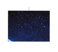Grand tapis d'égouttage en microfibre réutilisable et lavable pour accessoire de cuisine Motif The Vastness of The Earth and The Countless Stars 45,7 x 61 cm