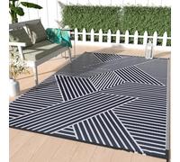 Grand tapis d'extérieur imperméable, antidérapant et lavable en velours cristal pour terrasse et intérieur, résistant aux UV, parfait pour patio, terrasse et espaces extérieurs