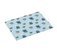 Grand tapis égouttoir pour comptoir de cuisine - Tapis antidérapant avec boucle de suspension - Motif hippopotame imprimé crocodile - En microfibre absorbante - 45,7 x 61 cm