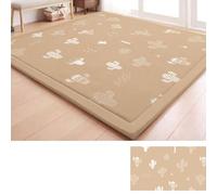 grand tapis en velours corail, doux et épais,antidérapants et duveteux - Lavable -taille personnalisée Tapis épaissis en Molleton Corail, Chambre Enfant Tapis Tapis de Yoga Tapis Rampant Enfant