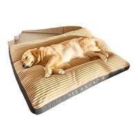 Grand tapis for chien en velours côtelé for chiens de taille moyenne et grande, lit de couchage surdimensionné for animaux de compagnie, grand canapé épais for chien, amovible et lavable(1,XXXL 115x80