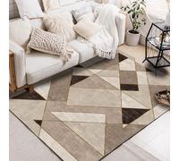 Grand tapis moderne 160 x 200 cm - Élégant tapis antidérapant lavable pour salon et chambre d'enfant - Design tendance américain doux et décoration d'intérieur