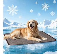 Grand tapis rafraîchissant pour chien, auto-refroidissant, 100 x 70 cm, couverture rafraîchissante pour chien, tapis d'été pour la maison, les déplacements, lavable, coussin rafraîchissant pour chien