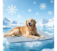 Grand tapis rafraîchissant pour chien, auto-refroidissant, 100 x 70 cm, couverture rafraîchissante pour chien, tapis d'été pour la maison, les déplacements, lavable, coussin rafraîchissant pour chien