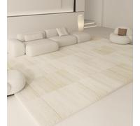 Grand Tapis Rectangulaire pour Salon, Salle À Manger, Chambre À Coucher, Lavable, Antidérapant, Épais, pour Chien, Chat, Animal Domestique(Beige E,200cmx250cm)