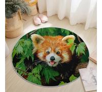 Grand tapis rond motif dessin animé graffiti, polices, salon, antidérapant, diamètre 180 cm, tapis coloré, tapis décoratif pour chambre à coucher, tapis de protection de sol
