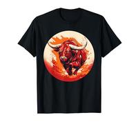 Grand taureau espagnol rouge pour les amoureux des animaux taureaux T-Shirt