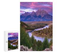 Grand Teton National Park Puzzle 1000 Pièces Educa Jouet en Bois Cadeau Unique Décoration Intérieure Jeu Éducatif Challenge Toy Adultes Et Enfants À Partir De 14 Ans 1000 PCS