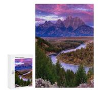 Grand Teton National Park Puzzle 1000 Pièces Educa Jouet en Bois Cadeau Unique Décoration Intérieure Jeu Éducatif Challenge Toy Adultes Et Enfants À Partir De 14 Ans 300 PCS