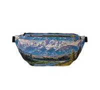 Grand Teton National Park Sac banane réglable léger pour la marche, le cyclisme, la randonnée, les voyages, Noir , Taille unique, Sac à dos décontracté