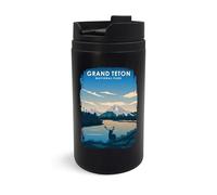 Grand Teton National Park USA Mug de voyage, tasse à café isotherme, tasse à café portable