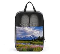 Grand Teton - Sac à chaussures de voyage imperméable avec fermeture éclair et poignée - Sac à chaussures de golf - Style - Taille unique, Style :, Taille unique, Sacs à chaussures pour le voyage