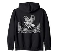 Grand Tétras Linéaire Ornithologue Sweat à Capuche