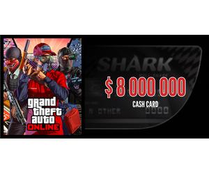Grand Theft Auto Online Megalodon Shark Cash Card 8 000 000 (DLC)