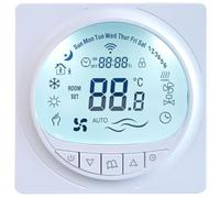Grand thermostat de chauffage au sol LCD WIFI avec options programmables pour une régulation manuelle et automatisée de la température prenant en charge une utilisation efficace de l'énergie (Water3A)