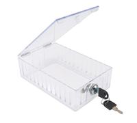 Grand thermostat transparent pour thermostats muraux domestiques, installation facile, longue durée de vie, convient à la plupart des thermostats, couvercle de thermostat à verrouillage universel