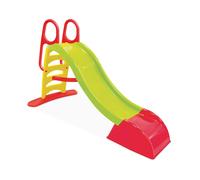 Grand toboggan avec connexion eau vert, jaune et rouge 180cm vert, rouge et jaune TU