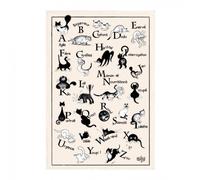 Grand Torchon Coton DUBOUT Chat Abecedaire