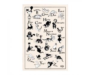 Grand Torchon Coton DUBOUT Chat Abecedaire