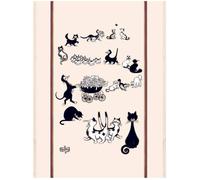 Grand Torchon Dubout Multi-Chats Ecru 60 X 80 Écru 60 x 80 cm
