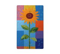 Grand tournesol en bloc de couleur simple simple plaque murale vierge couvercle d'interrupteur décoratif 1 gang pour cuisine salle de bain taille 11,4 x 7 cm