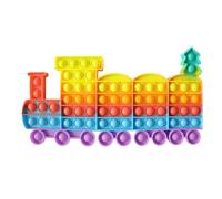 Grand Train Push Bubble Anti-Stress À Usages Multiples, Jouet Sensoriel, Besoins D'autisme