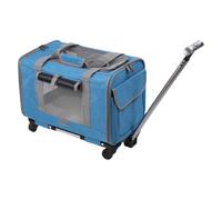 Grand transporteur de chats - Sac de voyage pour animaux de compagnie roulants, boîte à roulettes amovible | Sac de transport côté souple avec sangle pour chats de petits chiens, étui compatible