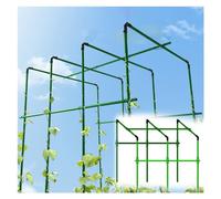 Grand treillis de jardin en métal pour concombres - Piquets de support d'escalade réglables pour légumes et vignes, arche extérieure durable, parfait pour la croissance du jardin et maximiser l'espace