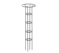 Grand treillis de jardin noir pour plantes grimpantes, parapluie obélisque, support de plantes pour vignes et fleurs, support vertical extérieur, 48 x 160 cm