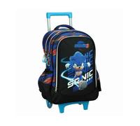 Grand trolley cartable a roulettes sac a dos primaire SONIC 46 cm