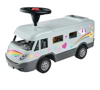 BIG - Courroi-Couloir Camper avec Volant, Pneu Silencieux, 2 en 1, Toit Démontable, Adapté de 2 à 5 Ans