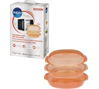 Grand vaporisateur ovale bain à remous pour cuisson à vapeur micro-ondes 34 x...