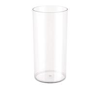 Grand vase à fleurs cylindrique en acrylique transparent pour décoration de mariage et de maison, centre de table rustique transparent pour fleurs fraîches, plantes hydroponiques, bricolage (15 x 30