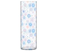 Grand vase à fleurs en plastique pour créatures sous-marines, étoile de mer, hippocampe, 30 cm, transparent, esthétique, vase décoratif pour tables pour intérieur, chambre à coucher, salle à manger