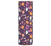 Grand vase à fleurs en plastique transparent avec inscription « Happy Halloween Trick or Treat Candy » - 30 cm - Décoration esthétique - Pour centres de table, bibliothèque, mariage