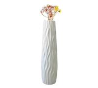 Grand vase à poser au sol, 58 x 11 cm, vase décoratif texturé en relief 3D, support de fleurs sèches, grand centre de table, décoration moderne, pour la maison, le salon, la cuisine, la chambre à