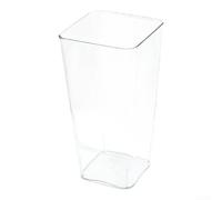 Grand vase carré en acrylique transparent pour eau profonde (grand)