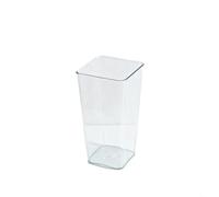Grand vase carré en acrylique transparent pour eau profonde (milieu)