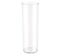 Grand vase cylindrique en acrylique transparent incassable pour décoration de mariage, maison, bureau (15 x 40 cm)
